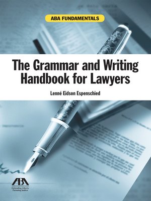 cover image of The Grammar and Writing Handbook for Lawyers